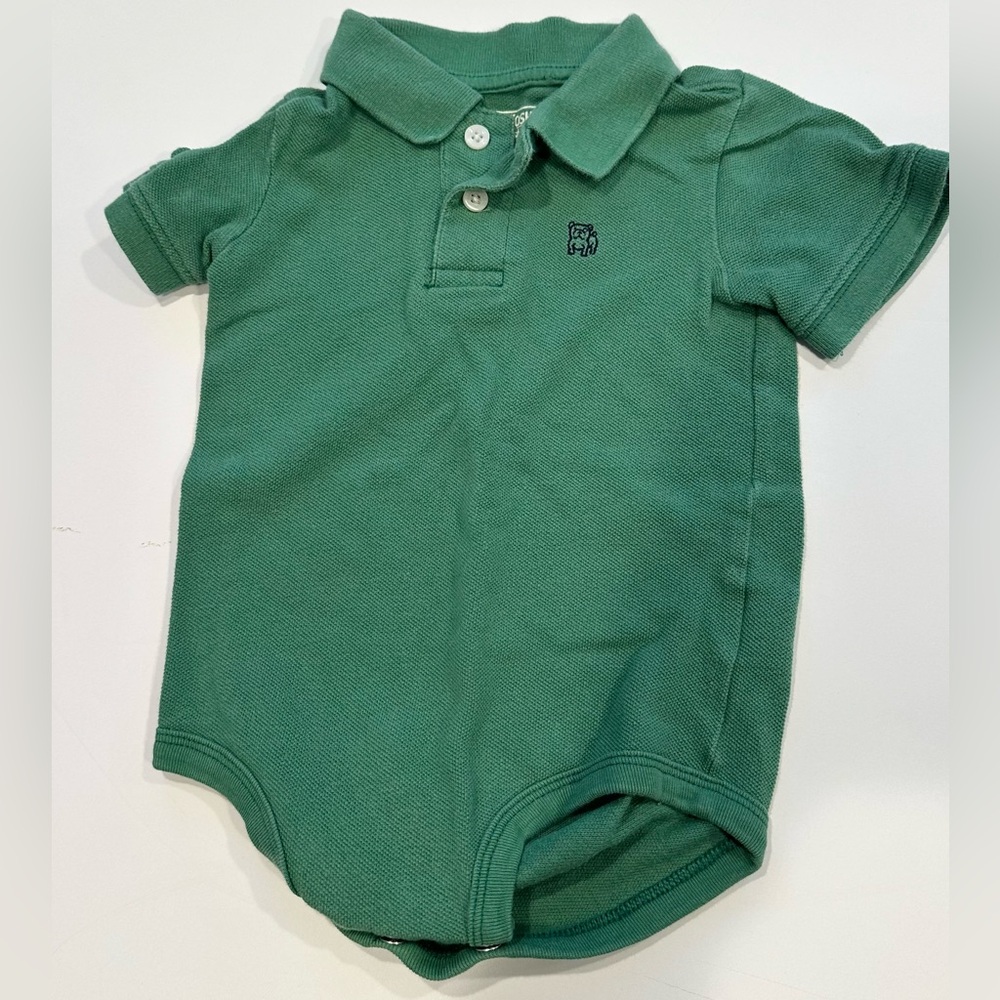 24 Month Green Oshkosh Polo Shirt